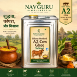 Navguru Wellness A2 Desi Cow Bilona Ghee Produced by Traditional